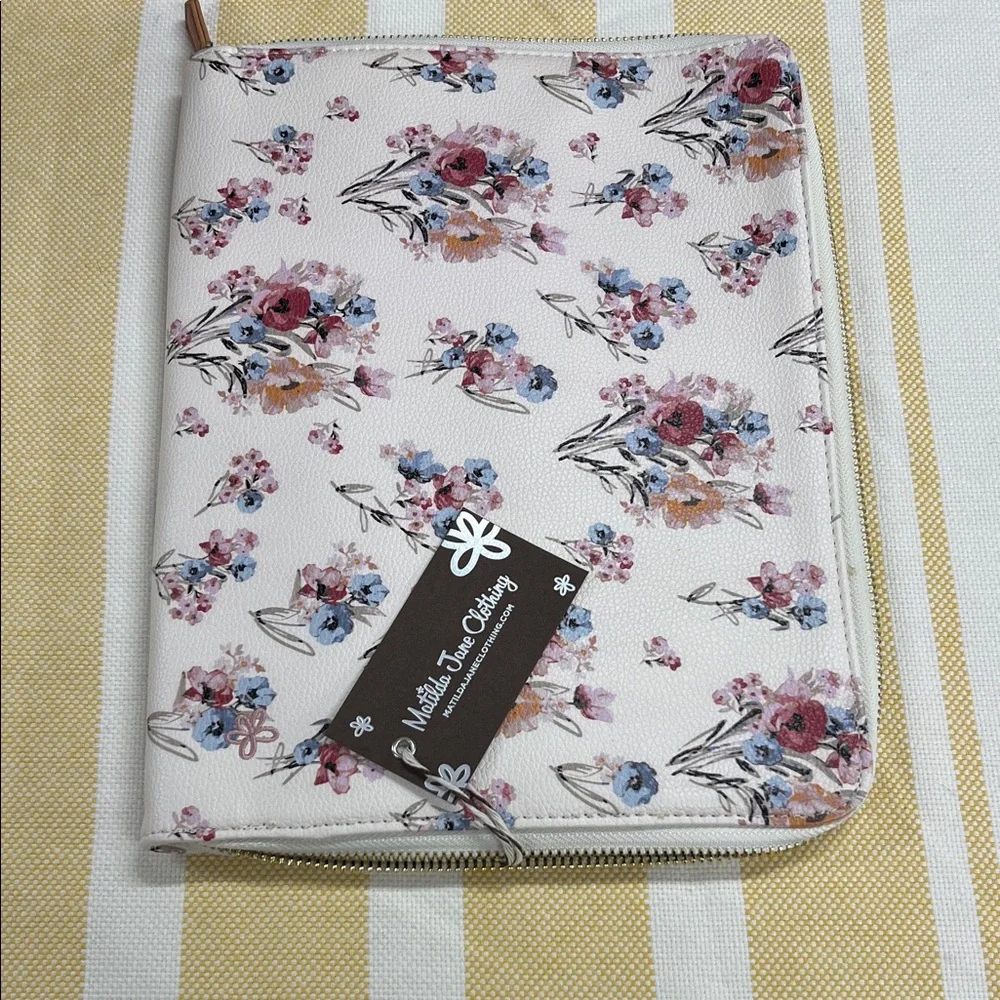 Matilda Jane Floral Zipper Tablet Case in Pink, Blue, Purple